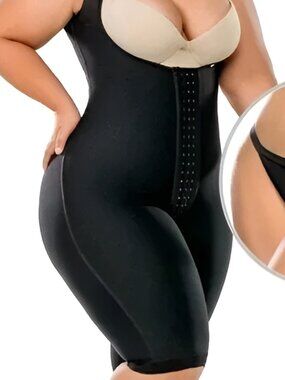 Stagmi Faja SMI7132 & Thong Full Body Shaper BodySuit Reduces Thick Legs & Hips!
